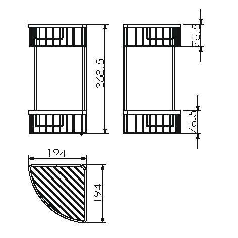 Душевая полка LANGBERGER ACCESSORIES 70262 подвесная цвет хром