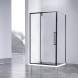 Vincea Душевой уголок Слим-Н (Slim-N) VSR-4SNP1012CLB, 1200*1000, черный, стекло прозрачное