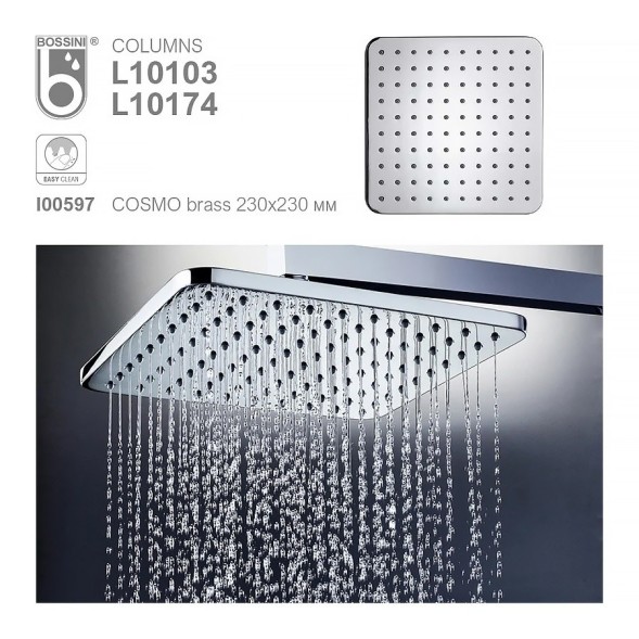 Душевая система Bossini Cosmo L10103.030 с термостатом цвет хром