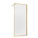 Vincea Душевая перегородка Волк-Ин (Walk-In) VSW-1HP120FLBG, 1200*2000, брашированное золото, стекло рифленое