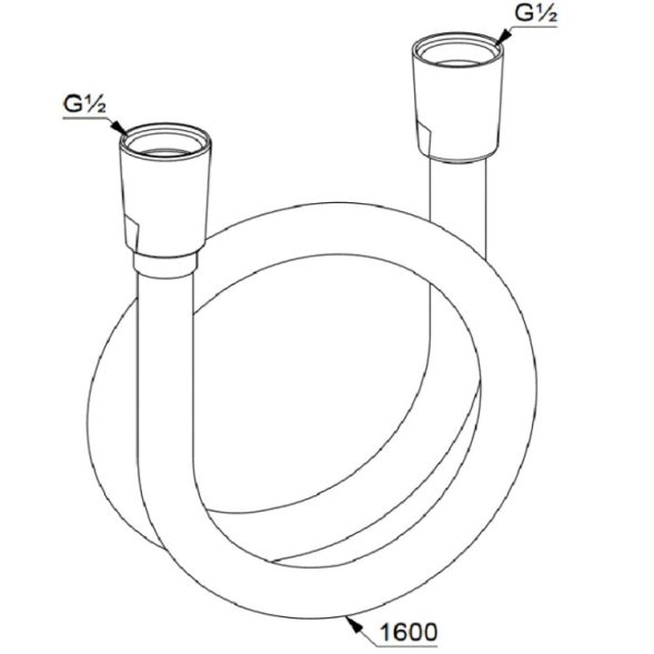 Душевой шланг KLUDI SUPARA 160 см 61072N0-00