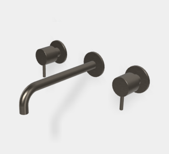 Смеситель для раковины, Fima Carlo Frattini, Spillo Up, цвет-брашированный чёрный хром F3161L/5CS