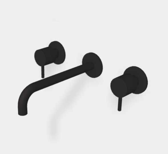 Смеситель для раковины, Fima Carlo Frattini, Spillo Up, цвет-чёрный матовый F3161L/5NS