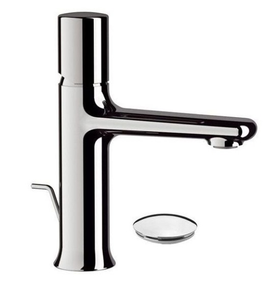 Daniel Fusion, однорычажный смеситель для раковины (излив 12 см), с донным клапаном, цвет хром