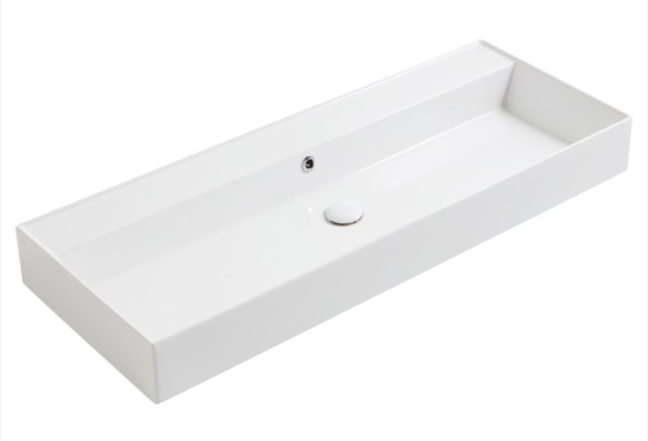 Раковина SIMAS AGILE подвесная или накладная без отверстия цвет белый AG121