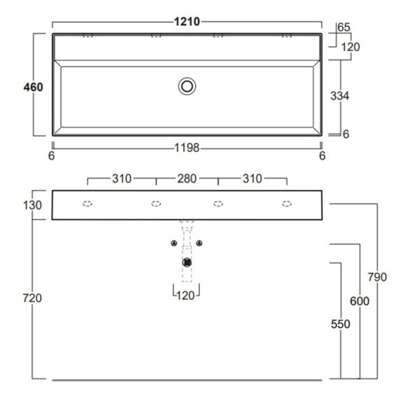 Раковина SIMAS AGILE подвесная или накладная без отверстия цвет белый AG121