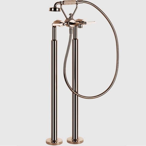 Gessi Смеситель для ванны и душа, VENTI20, напольный, цвет медь  65128#030
