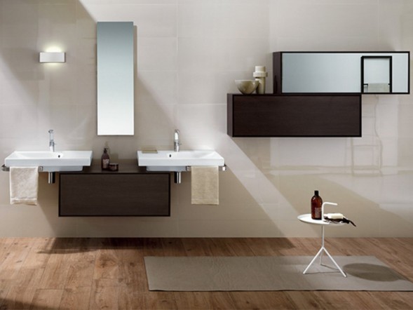 Раковина HATRIA GRANDANGOLO YXF901 подвесная или на тумбу с одним отверстием с переливом цвет белый