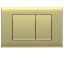 Кнопка смыва Vincea VFP-001BG, цвет брашированное золото