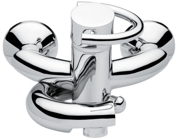 Смеситель Twist для ванной, цвет матовый хром-хром 6601SC