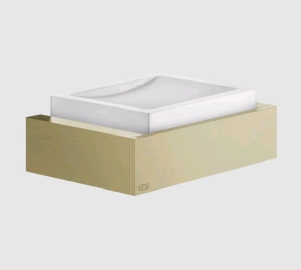Gessi Мыльница, Rettangolo, шгв 140*95*47, цвет белы#медь брашированная  20801#708