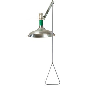 NOFER Аварийный душ на потолок нерж. сталь BOCCHISF SC820SS зеленый