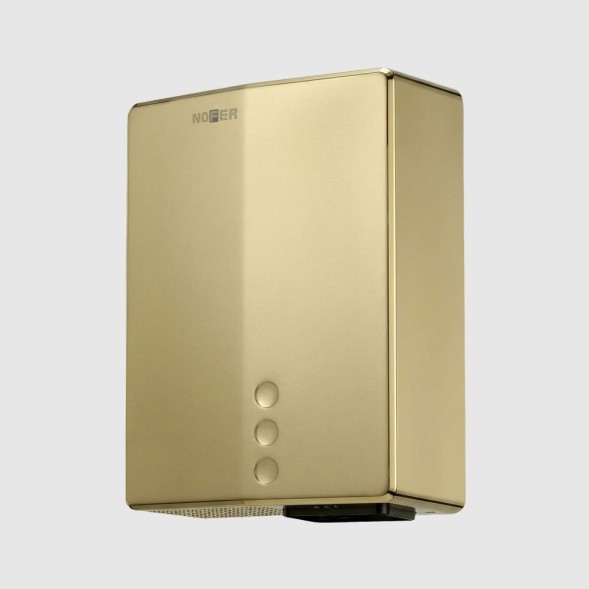 NOFER Сушилка сенсорная 2050 W нерж. сталь BIGFLOW EVO 01481.G золото матовое
