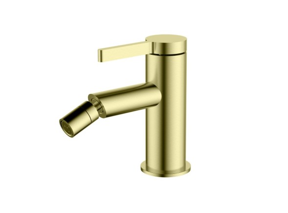 AQG Urban Flow, однорычажный смеситель для биде без донного клапана, цвет матовое золото (PVD)
