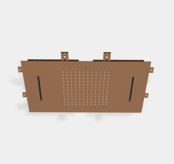 Верхний душ, Fima Carlo Frattini, Showerhead, 700*400, цвет-бронза янтарнаяF2903ZL