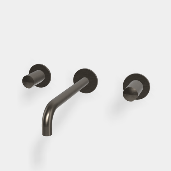 Смеситель для раковины, Fima Carlo Frattini, So, цвет-брашированный чёрный хром F3191L/5CS