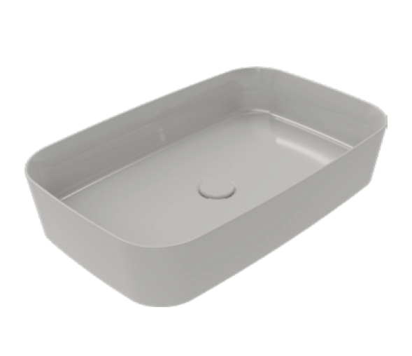 Раковина накладная ISVEA Peak 60 прямоугольная 60см с отверстием под смеситель цвет белый 10PE67060