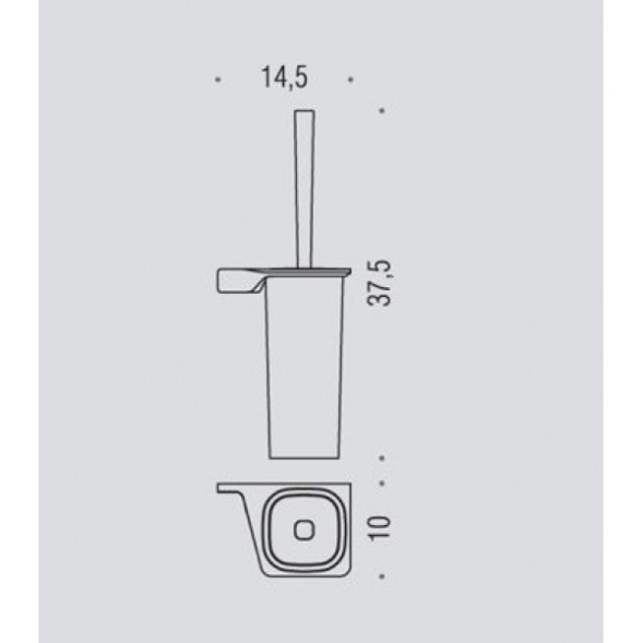 Ершик COLOMBO DESIGN ALIZE B2507DX настенный цвет хром