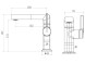 Vincea Смеситель для раковины ТГ (TG) VBF-5TG1GM, вороненая сталь