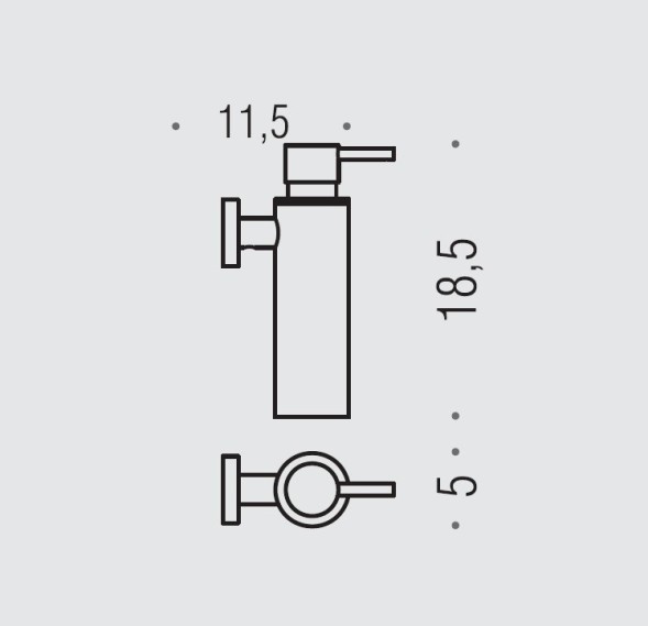 Дозатор COLOMBO DESIGN PLUS W4981.VL настенный цвет винтаж