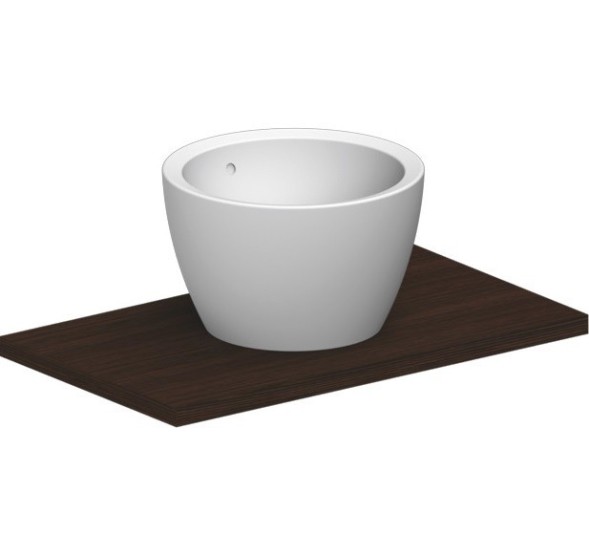 Раковина Scarabeo MATTY накладная с переливом без отверстий цвет белый 8055