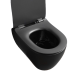 Унитаз Scarabeo GLAM BICOLORS подвесной безободковый цвет черный матовый чаша внутри глянцевая 5201/TW B49