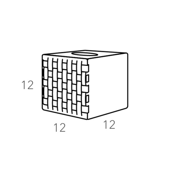 Салфетница COLOMBO DESIGN ADJ 115.16/10 настольная цвет панна котта/белый