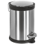 Ведро COLOMBO DESIGN COMPLEMENTI B9212 напольное с крышкой с педалью 3 л цвет нержавеющая сталь