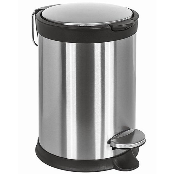Ведро COLOMBO DESIGN COMPLEMENTI B9212 напольное с крышкой с педалью 3 л цвет нержавеющая сталь