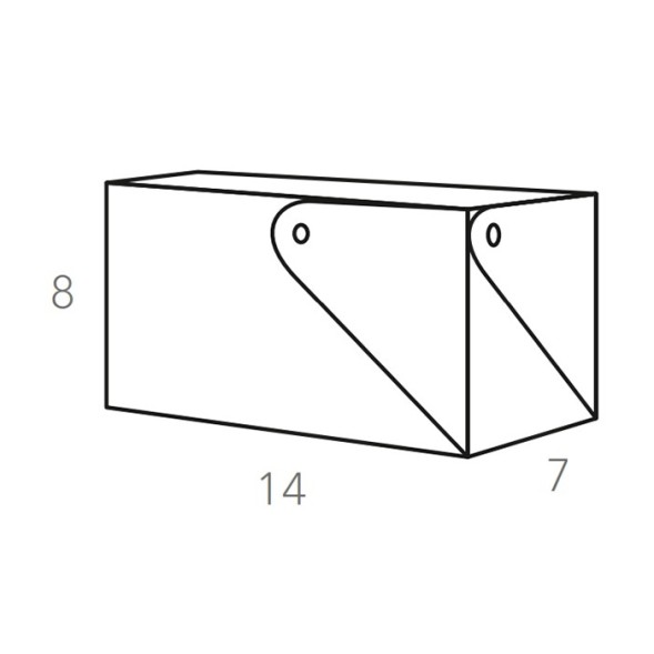 Коробочка COLOMBO DESIGN ADJ 050.04/06 настольная цвет капучино/шоколад