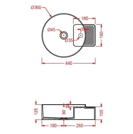 Раковина Artceram Cartesio накладная  c одним отверстием цвет белый  CAL004 01 00