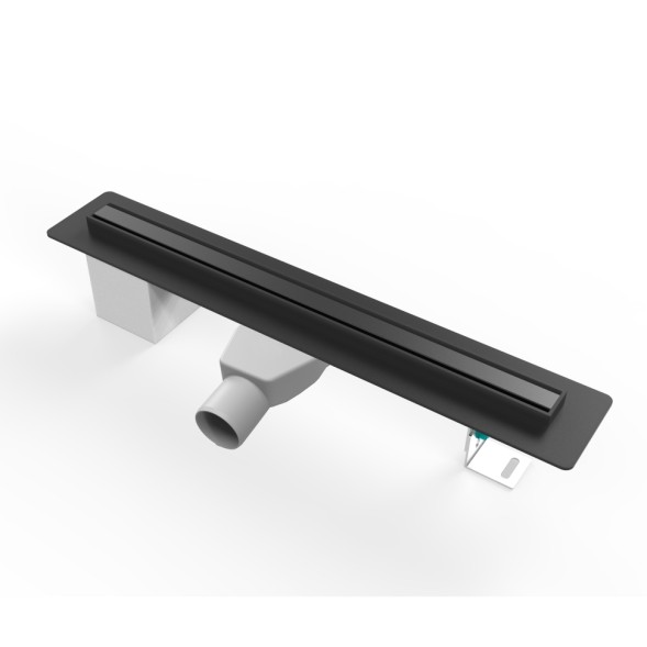 Paini Душевой лоток Slim Line 600 мм D50, черный матовый