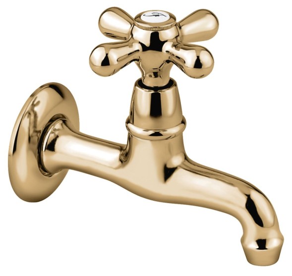 Emmevi Deco Classic, настенный одновентильный кран для раковины (излив 12 см) цвет бронза 12006/BR