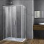 Vincea Душевой уголок Софт (Soft) VSR-3SO1014CL, 1400*1000, хром, стекло прозрачное