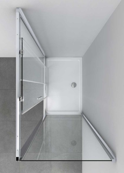 Vincea Душевой уголок Софт (Soft) VSR-3SO1014CL, 1400*1000, хром, стекло прозрачное