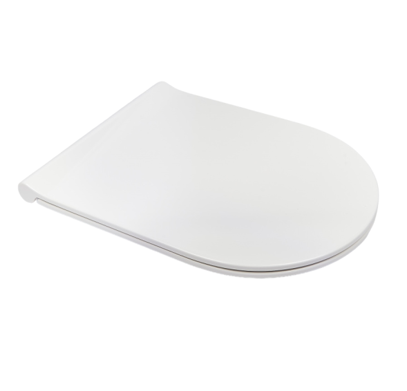 Сиденье с крышкой GALASSIA Dream 7314 с микролифтом быстросъемное тонкое цвет белый глянцевый