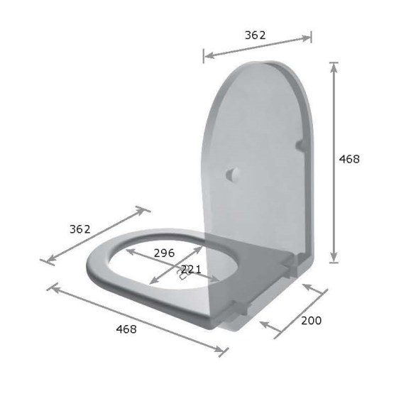 Сиденье с крышкой GALASSIA Dream 7314 с микролифтом быстросъемное тонкое цвет белый глянцевый