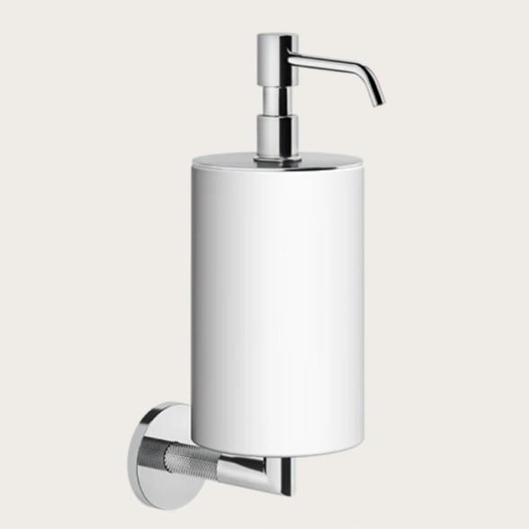 Gessi Дозатор для жидкого мыла, Anello, шгв 75*128*243, цвет дозатора черный брашированный металл#белый  63713#707