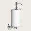Gessi Дозатор для жидкого мыла, Anello, шгв 75*128*243, цвет дозатора черный брашированный металл#белый  63713#707