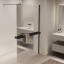 Vincea Душевая перегородка Волк-Ин (Walk-In) VSW-1HR900MRB, 900*2000, черный, стекло зеркальное