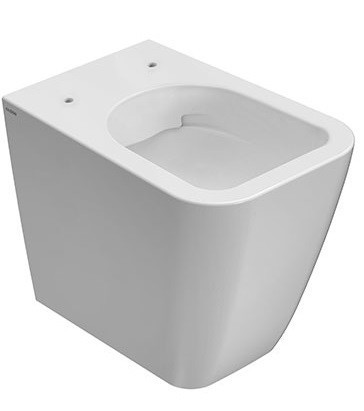 Унитаз GLOBO STONE напольный приставной безободковый цвет белый ST004BI