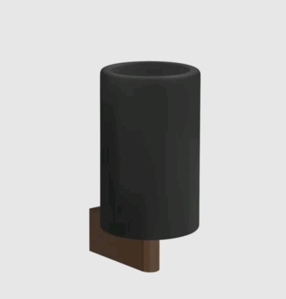 Gessi Стакан, Origini, шгв 75*105*160, цвет чёрный#медь брашированная  66408#708