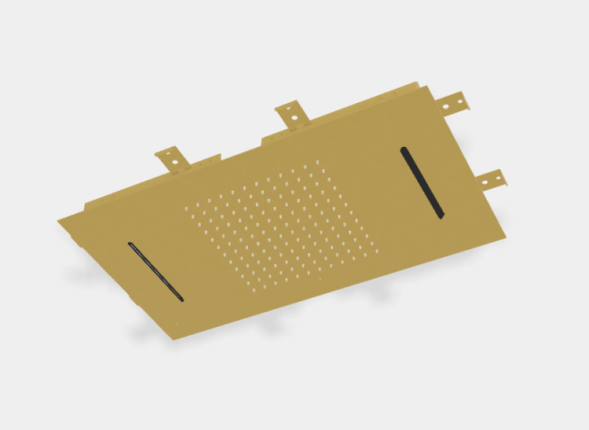 Верхний душ, Fima Carlo Frattini, Showerhead, 700*400, цвет-золото брашированноеF2903OS