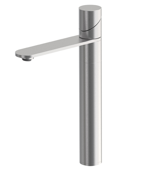 Смеситель для раковины, Fima Carlo Frattini, Slide, донный клапан-отсутствует, цвет-сталь F5801/HINOX.1