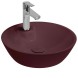 Раковина ISVEA SistemaY Soft накладная ШГВ 450*450*120 отверстия для смесителя 1 цвет бордовый матовый 10SY65045-2R