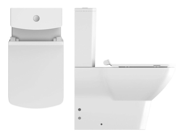 Унитаз ISVEA Soluzione напольный ШГВ 345*645*400 цвет-белый c бачком и сиденьем с крышкой с микролифтом 10SZ04002/10BPS1002/40S40200I