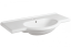 Раковина SIMAS LAVABI подвесная с одним отверстием и двумя намеченными консоль цвет белый TOP60