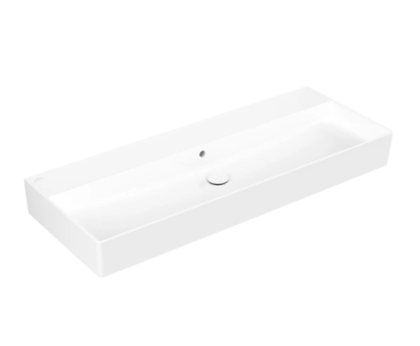 Villeroy&amp;Boch Раковина, Memento, шгв 1200*470*135, отверстия для смесителя-2, CeramicPlus, цвет-альпийский белый 4A22CKR1