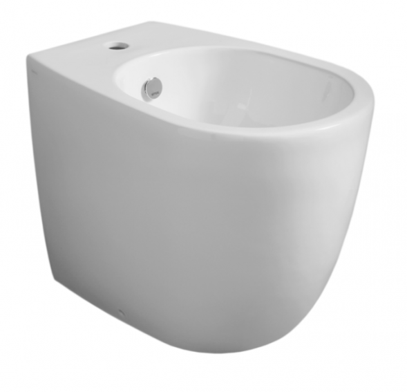 Биде SIMAS VIGNONI Напольное приставное с одним отверстием цвет белый VI24