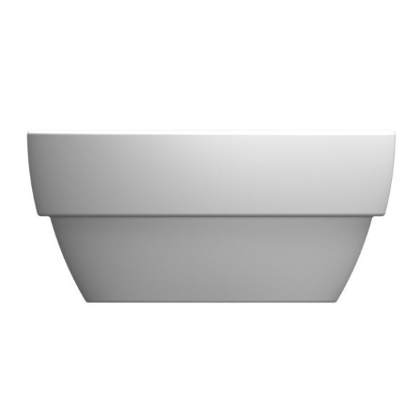 Раковина Scarabeo MATTY накладная с переливом без отверстий цвет белый 8056